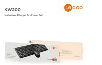 Lenovo Lecoo KW200 Q KABLOSUZ SİYAH KLAVYE&MOUSE SET - 5